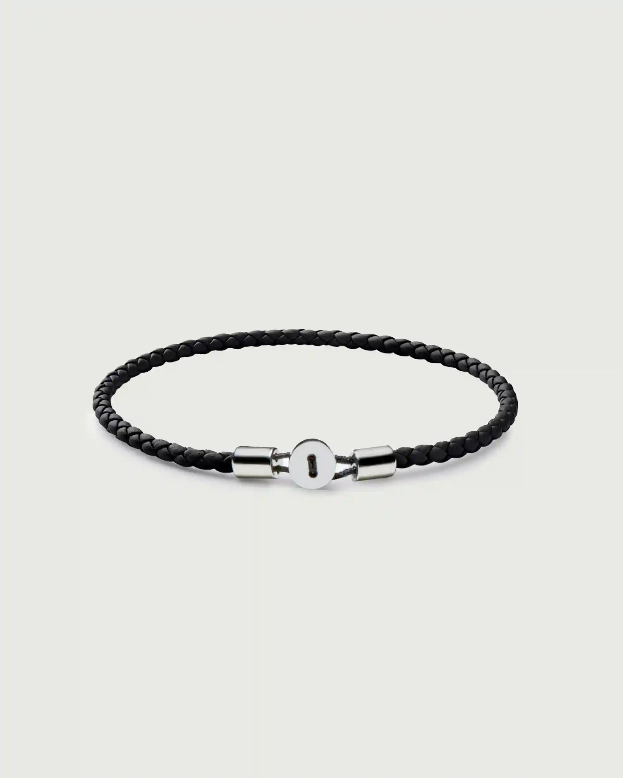 Gordon Leather Bracelet | Silver