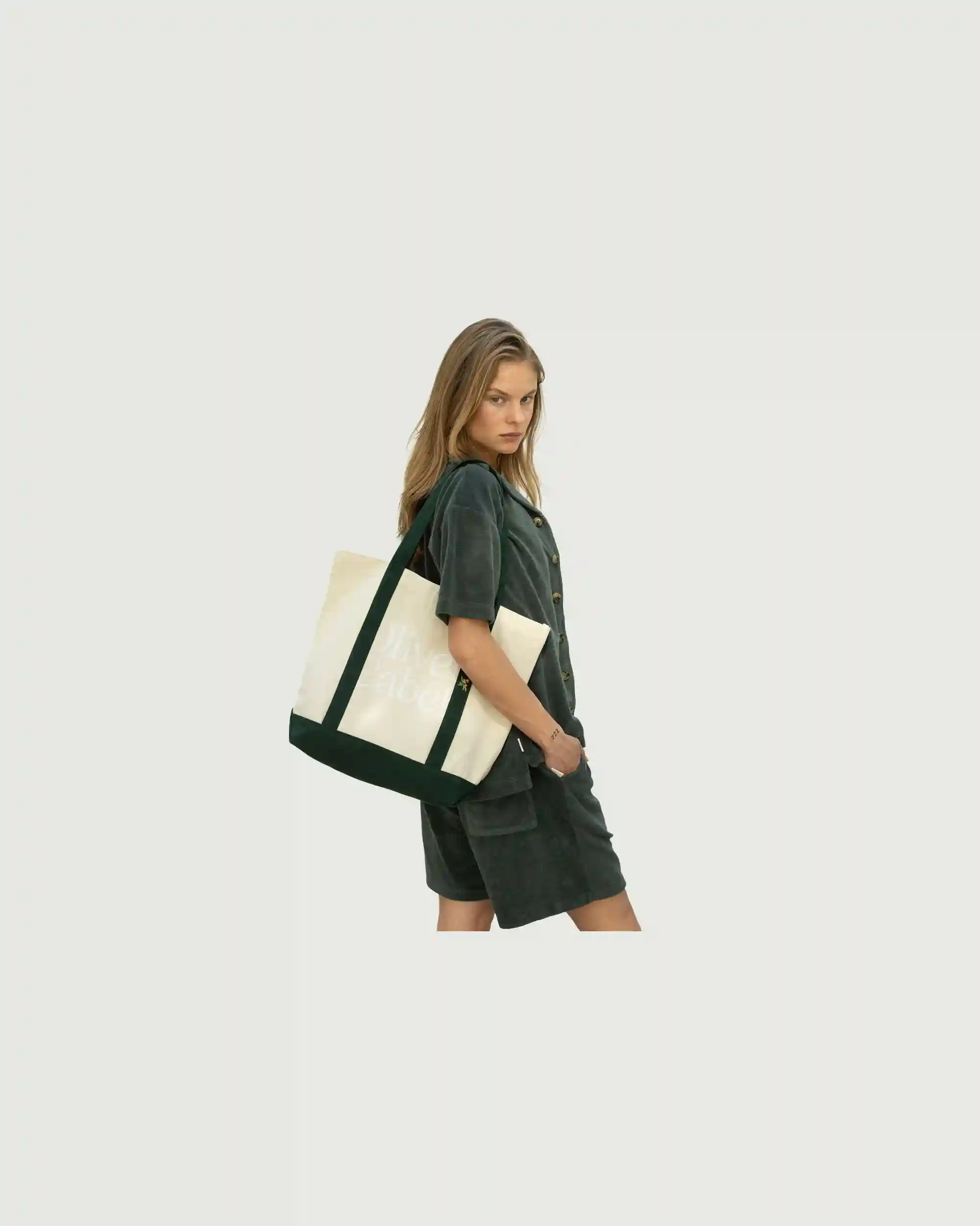 Alternative view of LA Capsule Tote Bag | Drywall